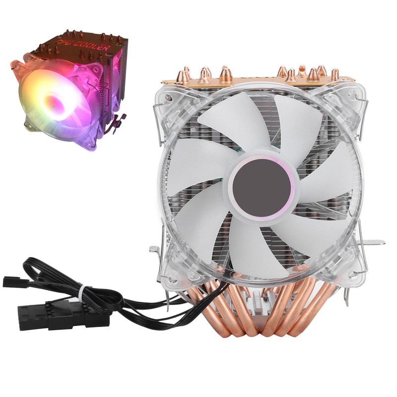 LANSHUO CPU Cooler Computer Supplies 4Pin for Intel LGA/775/1155/1156/1366 AMD/AM2/AM2+/AM3