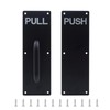GINZER Push Pull Door Handle Set, Aluminum Alloy Push Pull