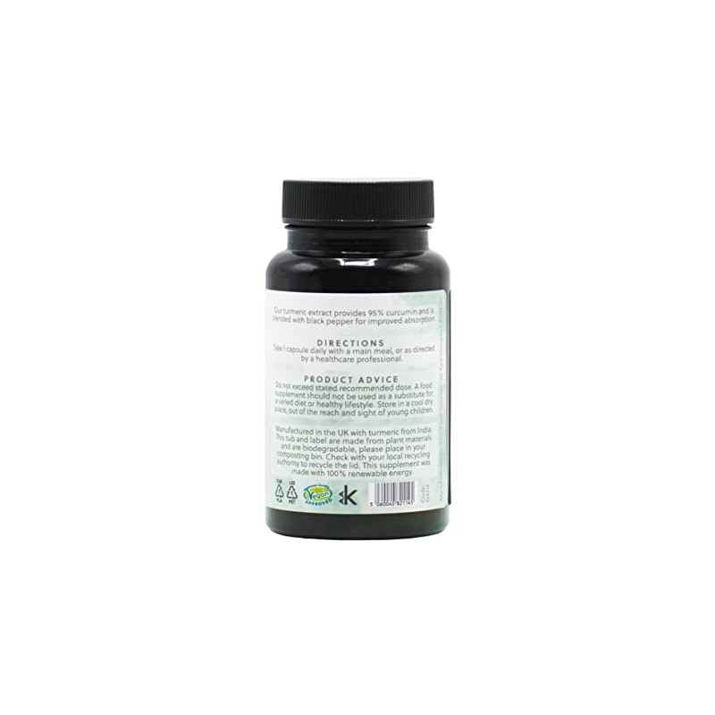 Turmeric & Curcumin Capsules | 95% Curcuminoids | Black Pepper