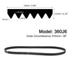 sourcing map 360J6 PJ V-Ribbed Belt 6 Ribs 36" Length