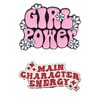 Ymapinc 2pcs Funny Pins, Main Character Energy & Girl Power