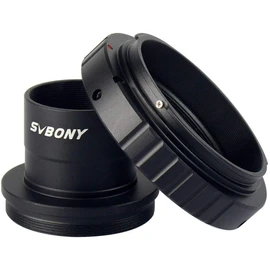 SVBONY T2 T-Ring Adapter and T Adapter for Canon EOS Standard EF Lens and Telescope Camera Astronomical Photography Accessories 1.25" Metal