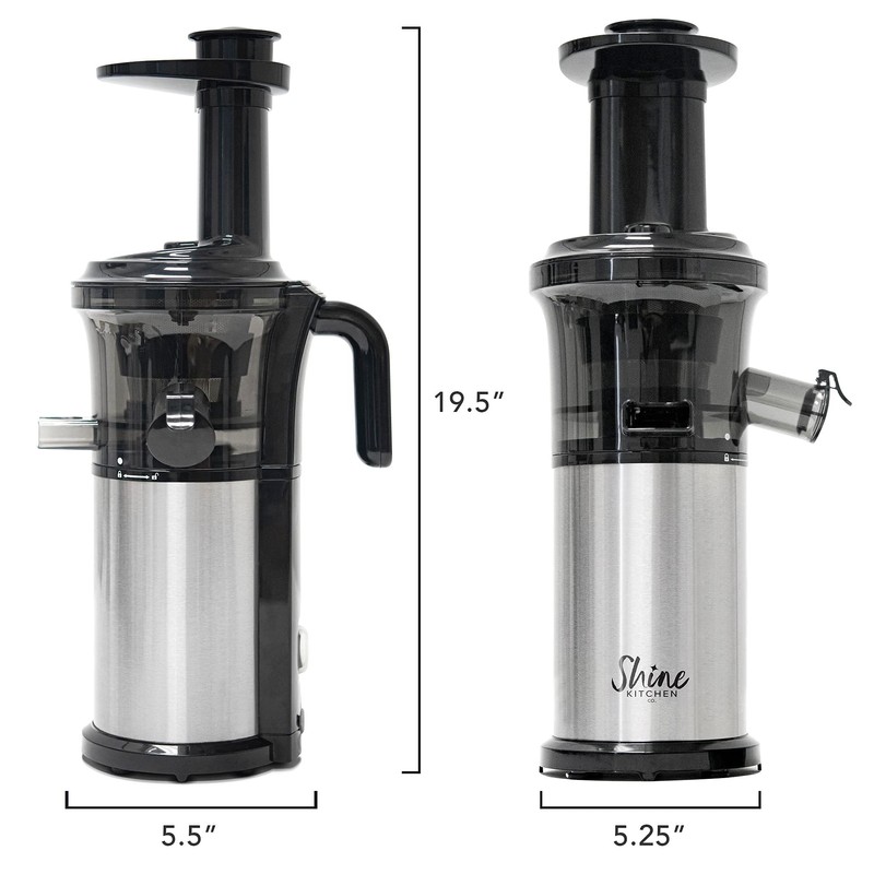 Shine Kitchen Co SJV-107-A Cold Press Slow Masticating Juicer, Stainless