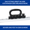 2 x quadruple fitting end fitting for airline rail 4000