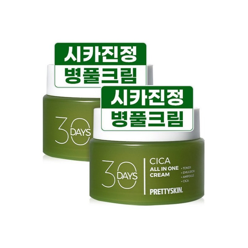 Pretty Skin 프리티스킨 30 Days 올인원 보습 수분크림 대용량 100ml