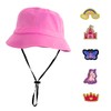 Kids Sun Hat with Stick-on-Patches, One Size Fits Most 2-7