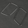 2pcs Carbon Fiber Dashboard Air Vent Cover Trim Paste Installation