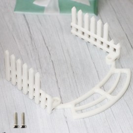 PIAOLGYI Perch and Tall Fence for Bird Buddy Birdfeeder,Accessories Compatible with Bird Buddy Birdhouse(White)