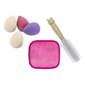 Kit De Esponjas De Maquillaje Beauty Toalla Y Peine