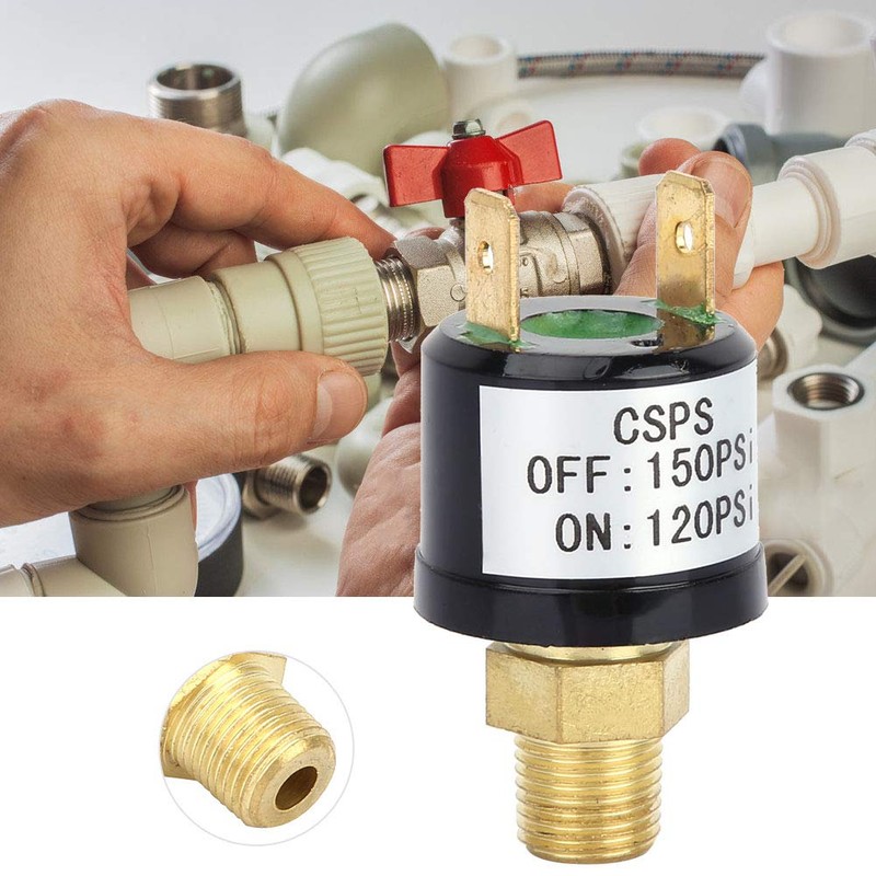 Pressure Switch 120-150 Psi 110-220V Air Compressor Pressure Switch for