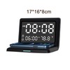 Multifunctional Digital Mirror Clock 15W Wireless Charging Alarm Clock with