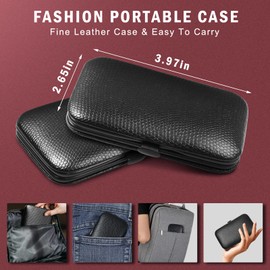 26 cortauñas, ONLYWEE Premium Set de manicura para mujeres y hombres, acero inoxidable, herramientas para el cuidado de las uñas, cuidado de manos, pies, kit de aseo profesional de pedicura con estuche de viaje portátil de lujo