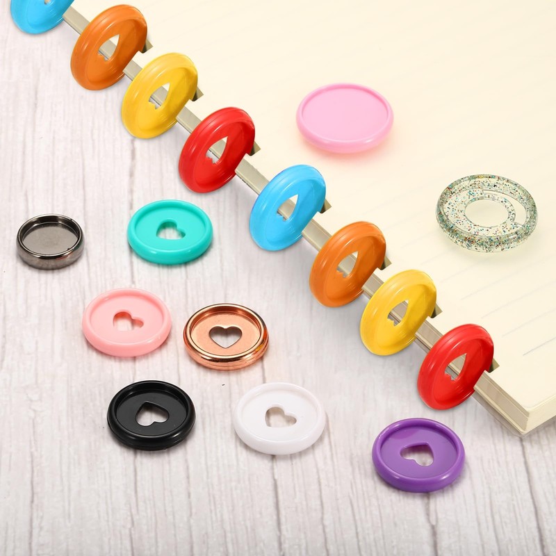 PATIKIL 35mm Plastic Book Binding Discs Set of 11 Disc