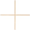 Glarks 2Pcs 5mm x 356mm Brass Straight Solid Round Rod