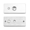 QWORK Electric Magnetic Lock, 60kg 130LBs Holding Force Electric Magnetic