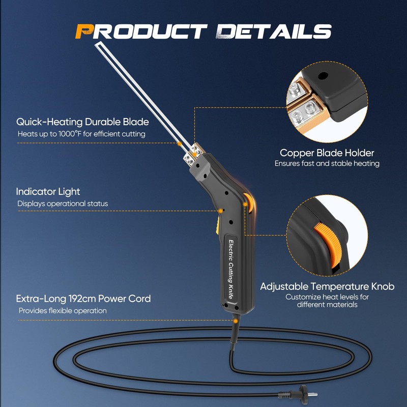 MINENICE 300 W Electric Styrofoam Cutter, Hot Cutter for Ropes