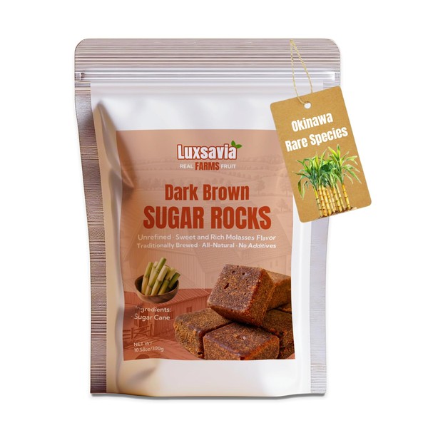 Brown Sugar Cubes (10.58oz/300g) - All-Natural & Additive-Free, Traditionally Crafted