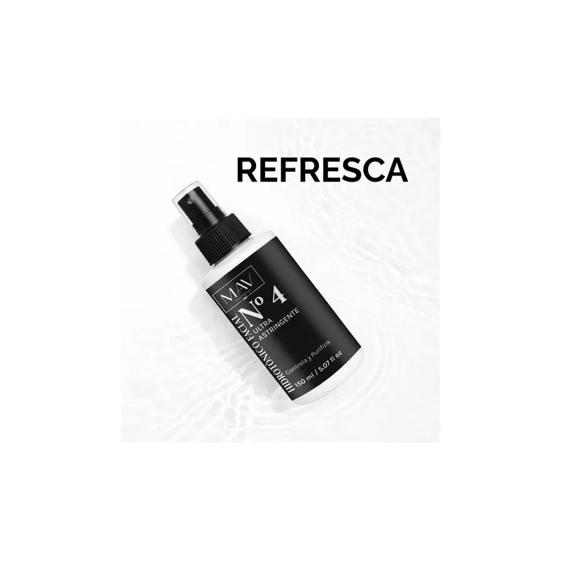Nº4 Hidrotónico Facial Astringente Control Brillo Mav 150 Ml