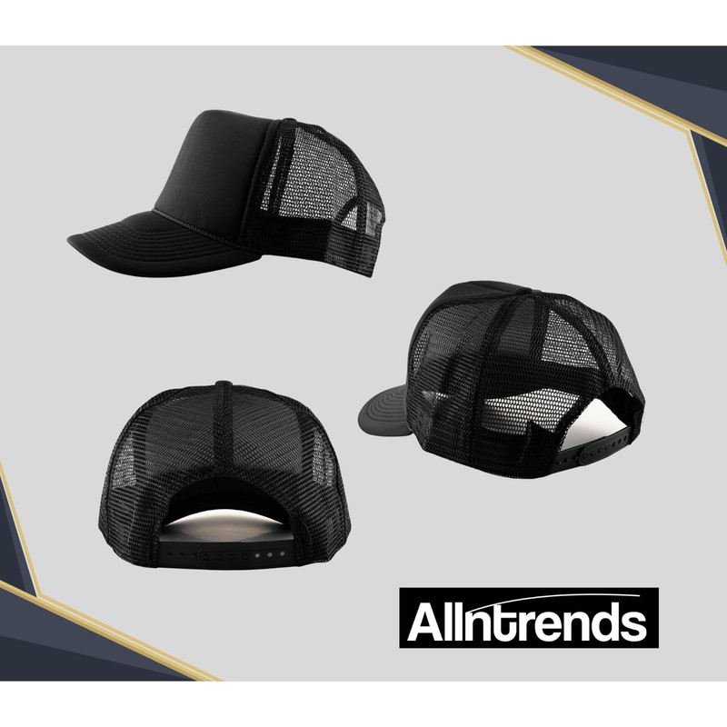 ALLNTRENDS Never Surrender Trump Embroidered Trucker Hat USA Mesh Cap