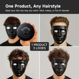 BlackMask Arcilla Para El Cabello Para Hombres(352 Oz) Fácil De Aplicar: Agrega Textura Y Volumen Al Instante Acabado Mate Fijación Fuerte Arcilla Para Peinar El Cabello