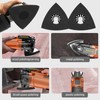 Alppihym Pack of 4 Delta Sanders Multitool Sanding Plate 80