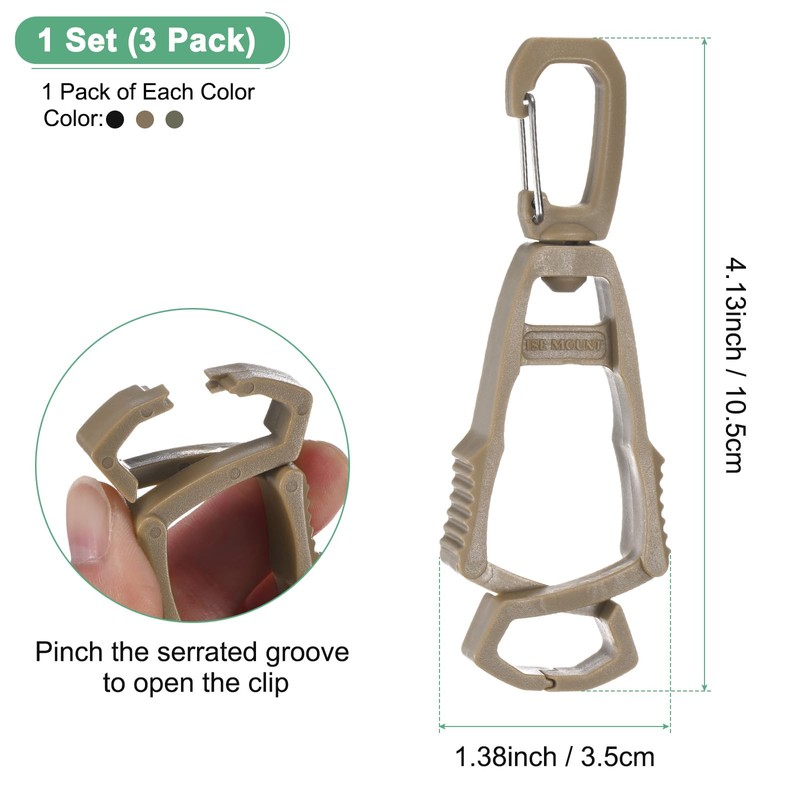 M METERXITY 3-Pack Gloves Clip for Work Glove Holders, Anti-Lost