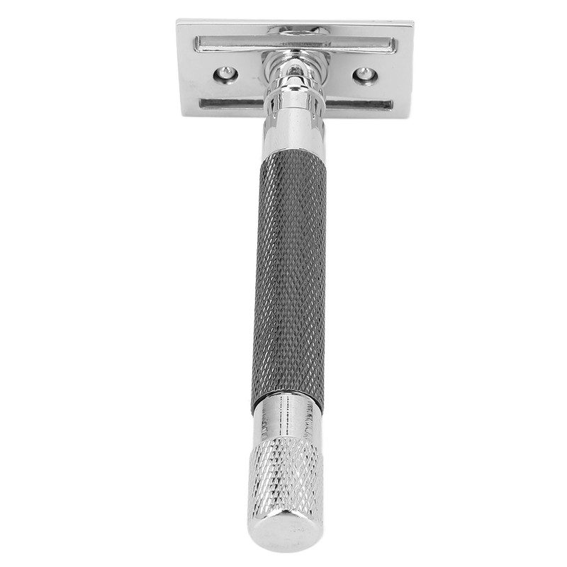 Double Edge Safety Razor Long Handle Manual Zinc Alloy Safety