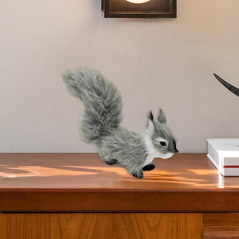 Hehglng Grey 30cm Simulation Plush Squirrel Squirrel Stuffed Animals Plush
