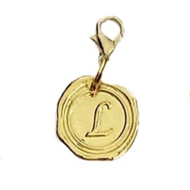 Gold Initial Zipper Pulls (L)
