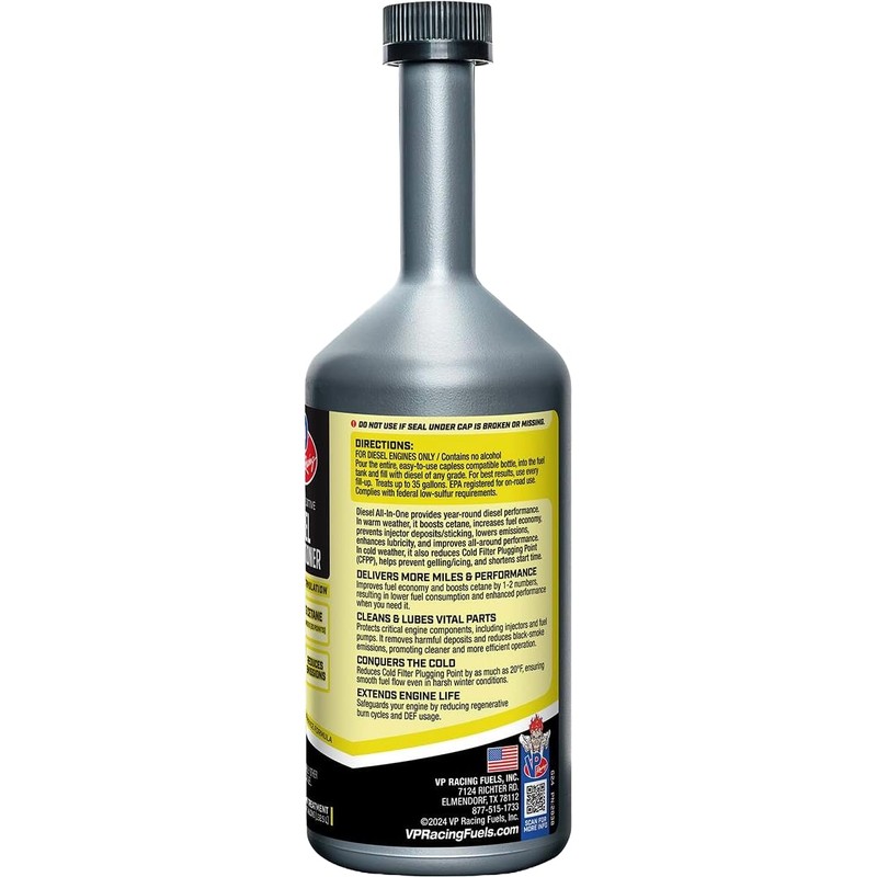 VP Racing 2838, Diesel All-in-One Fuel Conditioner - 16 Ounce