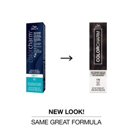 COLORCHARM Demi Permanent Hair Color, 1N Black, Gloss, Refresh & Tone, 2 Fl Oz