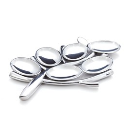 Nambé Tree of Life Seder Plate – 17 x 10 Inch Alloy Judaica Tray with Six Bowls – Artistic Passover Centerpiece & Jewish Celebration Serveware – Symbol of Faith & Family Joy