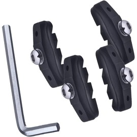 2 Pairs Bicycle Brake Pads, Ideal Road Brake Pads for Mountain Bikes, C-shaped Mountain Bike Brake Pads, Used In Humid Conditions, With Reliable Installation Tools