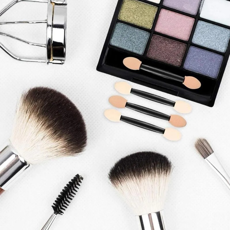 Aplicadores De Sombras De Ojos Pequeños Y Portátiles De 10