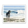 DJ Rogers Fine Art Bluetick Coonhound at the Beach -