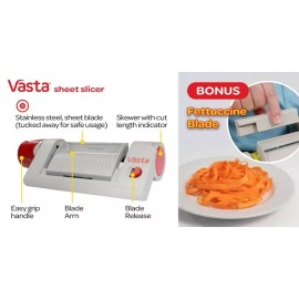 As Seen on TV Vasta Veggie & Fruit Sheet Slicer -