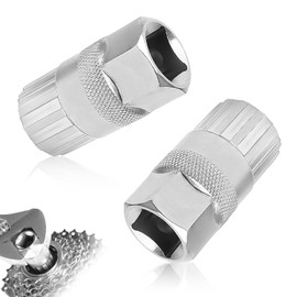 SUNGLITTER 2Pcs for Shimano Cassette Removal Tool, Carbon Steel Lockring Tool for Mountain Bike, Compatible with Shimano Sunrace Sram Dnp 6 7 8 9 10 11 Speed Freewheel & Bottom Bracket Repair