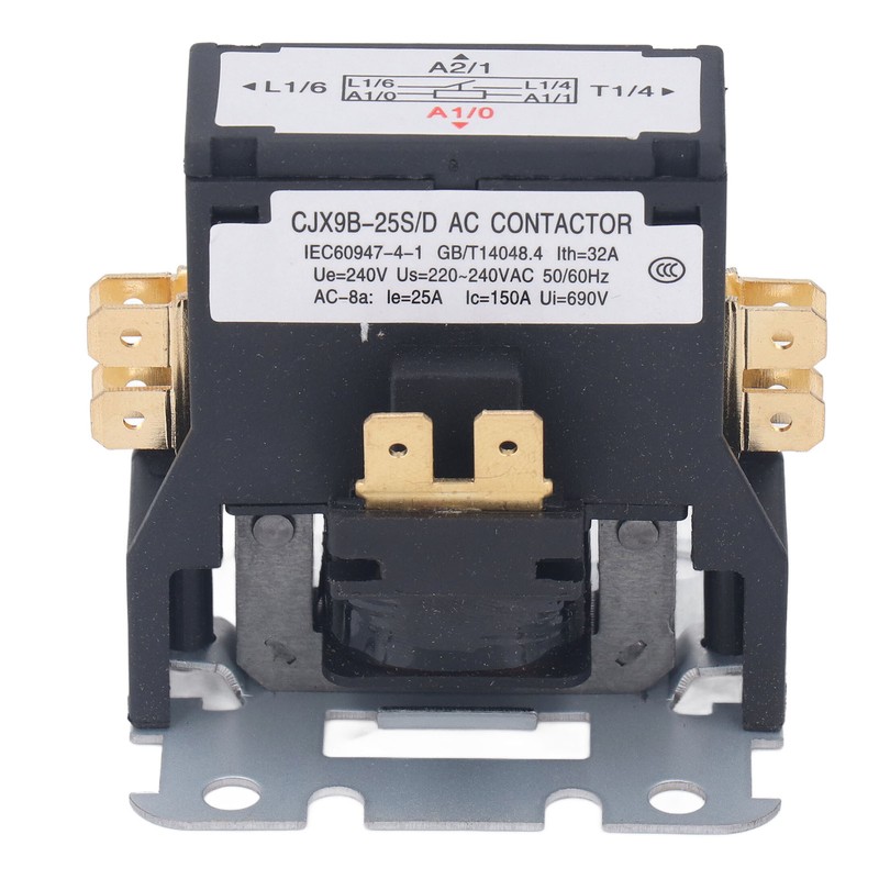 HVAC Contactor Single Pole 25A for Air Conditioner Condenser Compressor