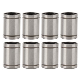 10 Pcs Linear Ball Bearing LM12UU 12mm ID 21mm OD 30mm Length Alloy Steel Cylinder Linear Motion Bushing