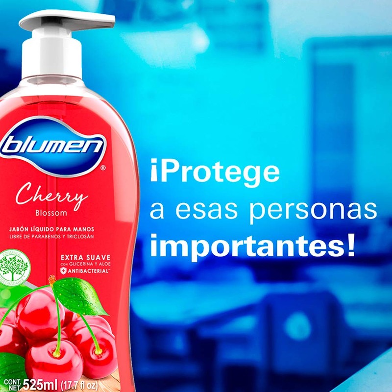 Blumen Jabón Líquido 525ml Cherry