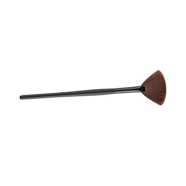 Gatuida Single Fan Makeup Brush with Black Wooden Handle and