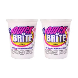 Quick 'n Brite All Purpose Cleaning Paste – Miracle Cleaner for Tough Stains | Eco-Friendly, Non-Toxic, Pet-Safe | Multi-Surface Stain Remover | Made in USA, 32oz (Pack of 2)