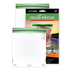 LOKSAK - OPSAK Odorproof Dry Bags for Backpacking, Hiking and Storage- Resealable Reusable and Recyclable Storage Bags (2-Pack, 9 Inch x 10 Inch)