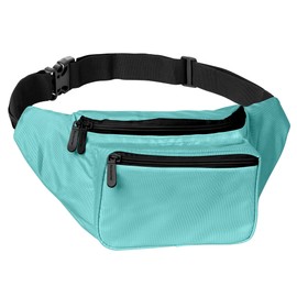 Teal Fanny Pack Belt Bag I Mens Fanny Packs for Women Fashionable - Crossbody Bag Bum bag Waist Bag Waist Pack - Hands Free for Hiking, Running, Travel, Waterproof and more
