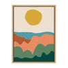 Kate and Laurel Sylvie Dancing Hills Framed Canvas Wall Art