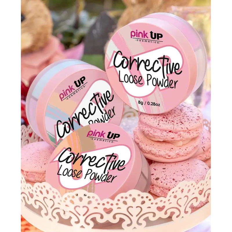 Polvo Traslucido Corrector Unifica El Tono De Piel Pink Up