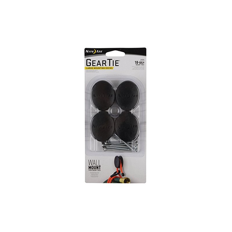 Nite Ize Gear Tie Large Mounting Docks - 4 Pack
