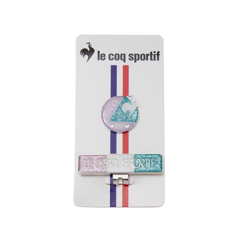 Coq Sportif Golf LG5FAZ62L Marker, Clip Type, Base, Rhinestone, Sparkling,