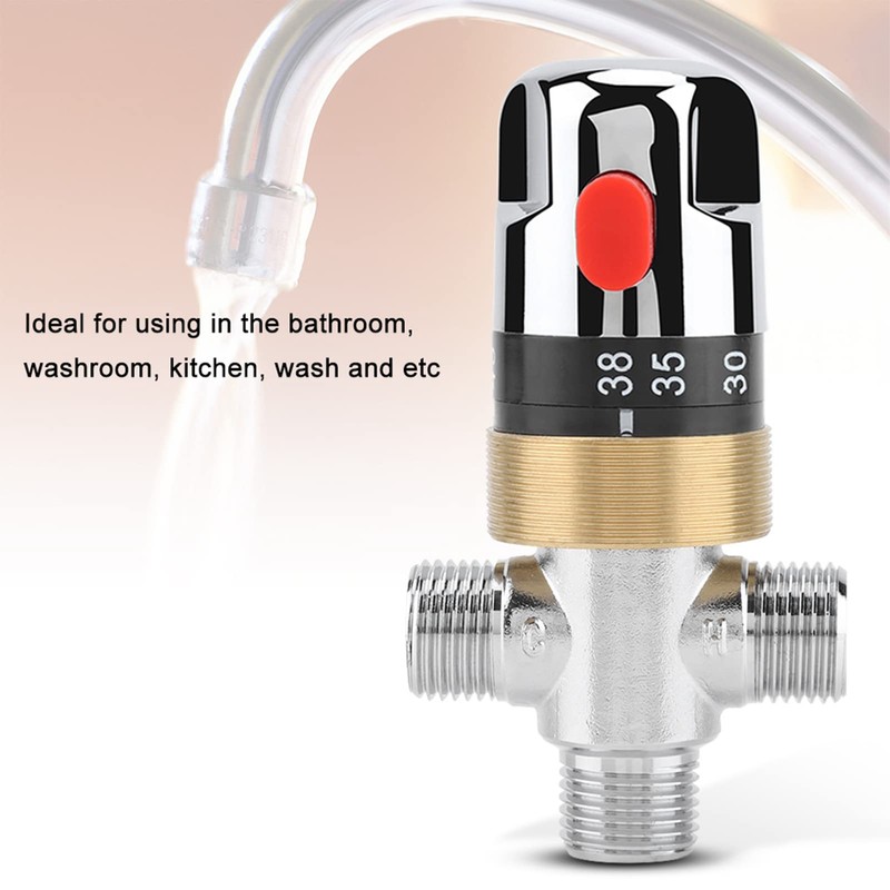 Solid Brass Thermostatic Mixer Valve Thermostatic Control for Water Temperature