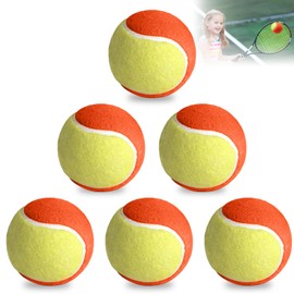 GBKDQQ Set of 6 Tennis Balls: Tennis Ball Beginners Tennis Training Balls Children Stage 3 Tennis Ball Exercise Ball Orange Children's Balls for Pets Sports Games for Children & Beginners in Small